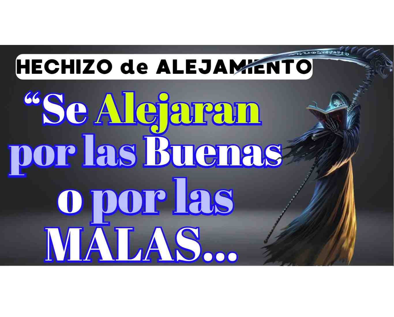 Hechizo aleja con la santa muertes