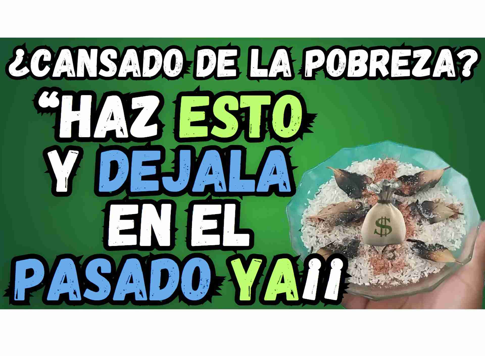 Salir de la pobreza rituales dinero