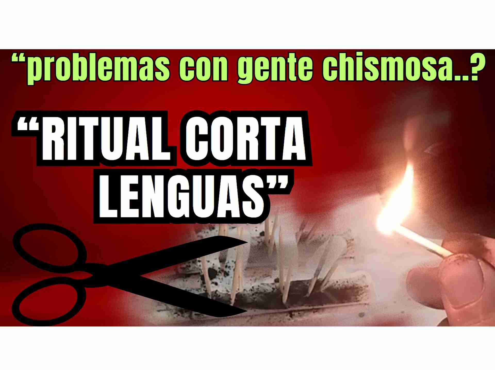 Hechizo corta lenguas chismosa tijera