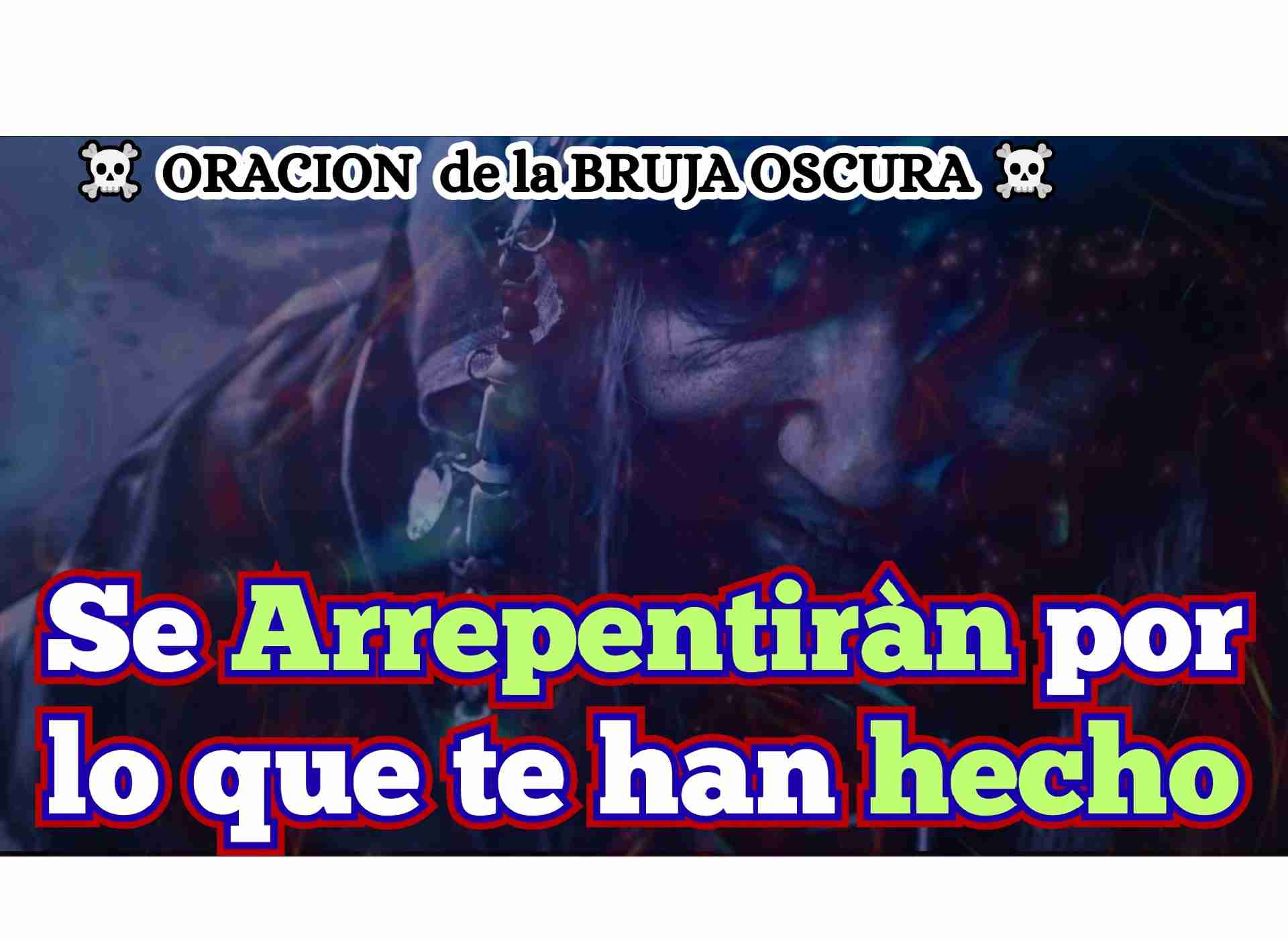 Brujas malas oraciones oscura